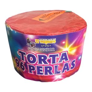96 Tiros - Mini Torta Perlas de Colores
