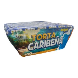 Torta caribeña de 100 tiros en abanico.