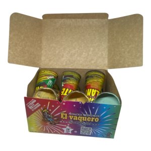 Display volcán brillante