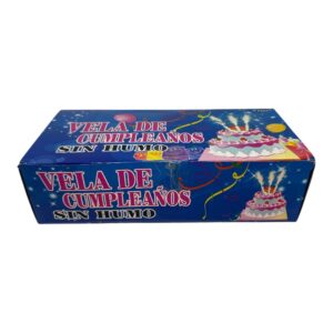 Caja de velas volcán para cumpleaños u otra ocasión