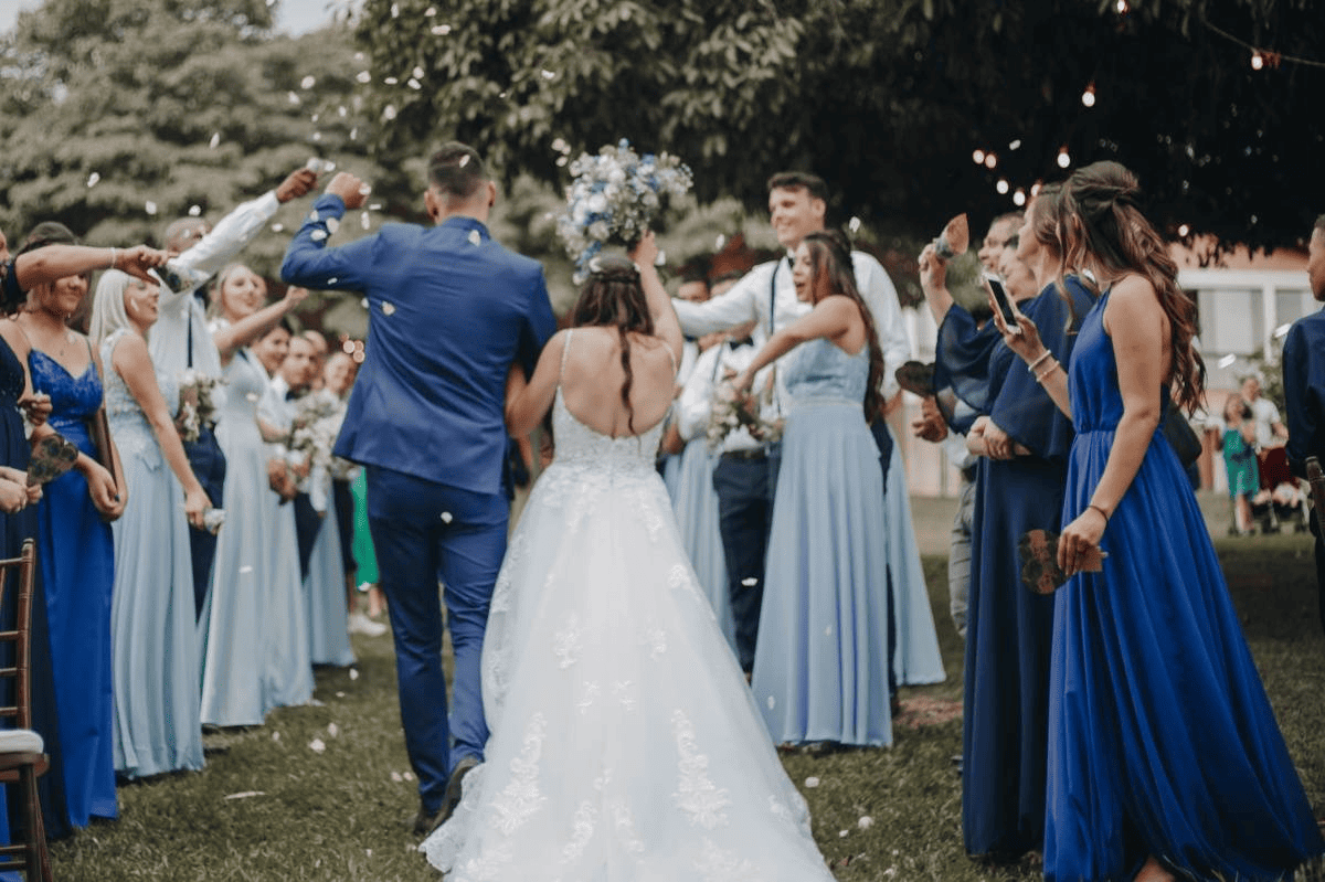 boda novios pareja celebracion